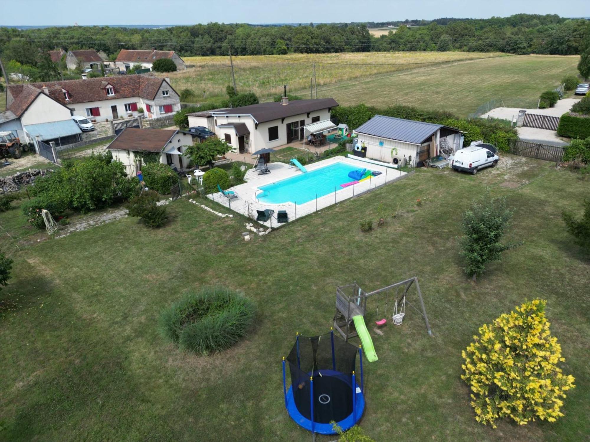 Studio Proche Beauval Et Chateaux De La Loire Francueil Exteriör bild